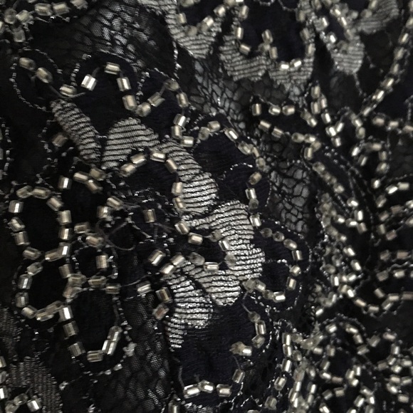 Boutique knee length charcoal grey halter dress size 10 - Picture 9 of 9